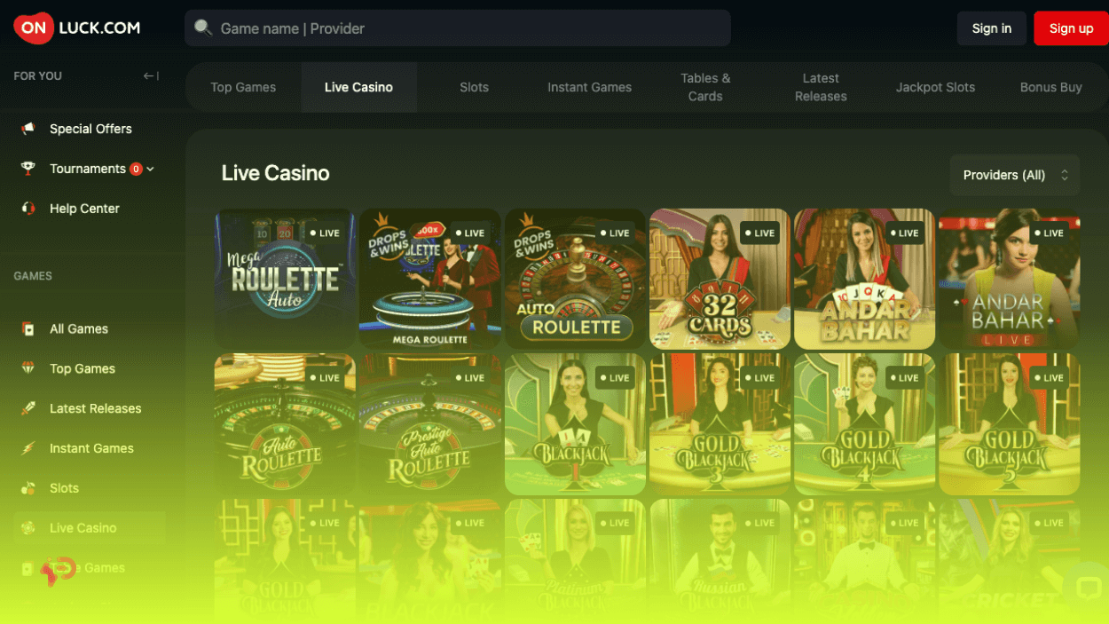 OnLuck Online Casino Promotions