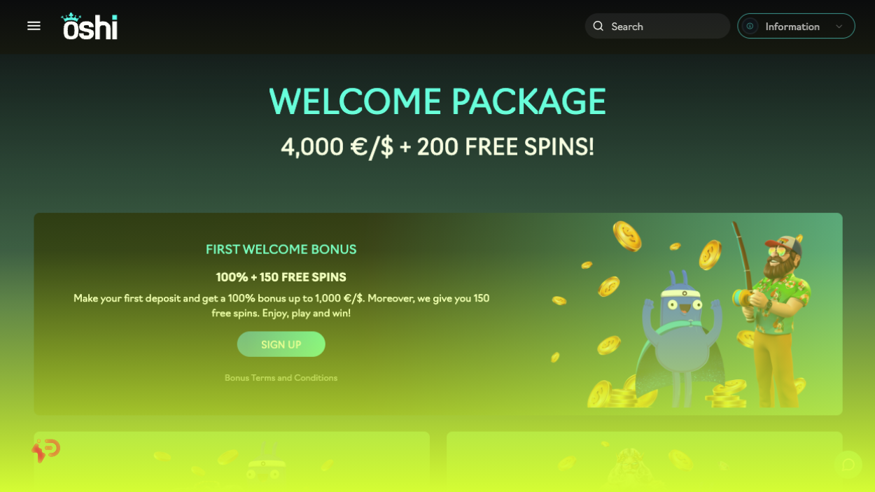 Oshi Online Casino Games