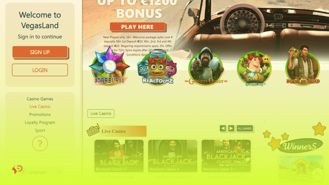 Vegasland Online Casino Promotions